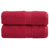 vidaXL Premium Guest Towels SOLUND 2 pcs Red 30x50 cm 600 gsm