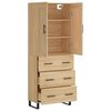 vidaXL Highboard Sonoma Oak 69.5x34x180 cm Engineered Wood