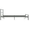 vidaXL Bed Frame with Headboard without Mattress Grey 160x200 cm Metal