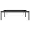 vidaXL Metal Bed Frame without Mattress Black 90x200cm