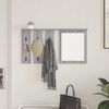 vidaXL Wall-Mounted Coat Rack with Shelf Grey sonoma 85 x 10 x 45 cm