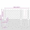 vidaXL Fence with Post Silver 0.4 x 25 m Steel