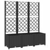 vidaXL Garden Planter | Black | Polypropylene | Large | Planters