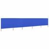 vidaXL 5-panel Wind Screen Fabric 600x160 cm Azure Blue
