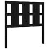 vidaXL Bed Headboard Black 105,5x4x100 cm Solid Wood Pine