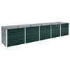 vidaXL Raised Bed | Green | Galvanised steel | Large | Durable | Garden Planter