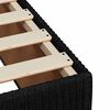 vidaXL Bed Frame without Mattress Black Double Fabric