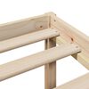 vidaXL Bookcase Bed without Mattress 135x190 cm Double Solid Wood Pine