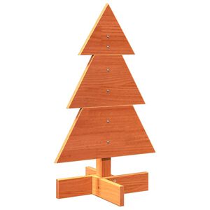 vidaXL Wooden Christmas Tree for Decoration Wax Brown 60 cm