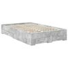 vidaXL Bed Frame Concrete Grey 135 x 190 cm Engineered Wood