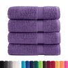 vidaXL Premium Hand Towels SOLUND 4 pcs Purple 50x100 cm 600 gsm