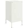 vidaXL Bedside Cabinet White 36x39x68 cm Steel