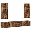 vidaXL 5 Piece TV Cabinet Set Smoked Oak Engineered Wood