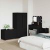 vidaXL Storage Cabinet Black 80 x 48 x 57 cm Engineered Wood