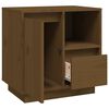 vidaXL Bedside Cabinet Honey Brown 50x34x50 cm Solid Wood Pine
