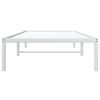 vidaXL Metal Bed Frame without Mattress White 90x200cm