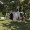 vidaXL Dome Tent with Roof Grey and Orange 455 x 252 x 178 cm