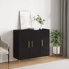 vidaXL Sideboard Black 90x34x80 cm Engineered Wood