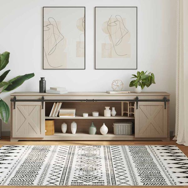 vidaXL Sliding Cabinet Door Kit 213 cm Carbon Steel