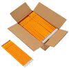 vidaXL HB Pencils 1000 pcs &Oslash; 0.7 x 18.5 cm Yellow Solid Poplar Wood