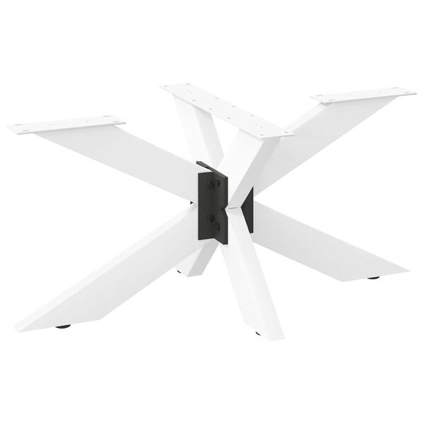 vidaXL Coffee Table Leg Spider Shape White 98x58x(42-43) cm Steel
