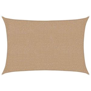 vidaXL Sunshade Sail 160 g/m&sup2; Taupe 2x2.5 m HDPE