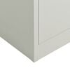 vidaXL Locker Cabinet Light Grey 90x40x180 cm Steel
