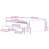 vidaXL Bed Frame without Mattress Sonoma Oak 75x190 cm Small Single