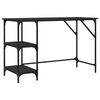 vidaXL Desk Black 120x50x75 cm Metal and Engineered Wood