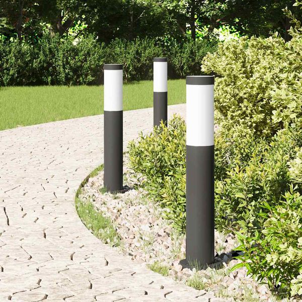 vidaXL Bollard Lights 3pcs 50 cm Stainless Steel IP44