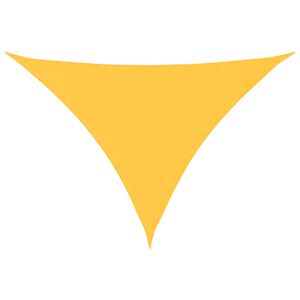 vidaXL Sunshade Sail Oxford Fabric Triangular 2.5x2.5x3.5 m Yellow