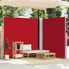 vidaXL Retractable Side Awning Red 200x600 cm