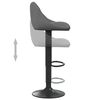 vidaXL Bar Stool Dark Grey Velvet