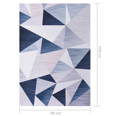 vidaXL Printed Rug Multicolour 80x150 cm Fabric