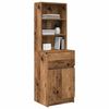 vidaXL Bedside Cabinet Old Wood 39x35x125 cm Engineered Wood