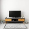 vidaXL TV Cabinet Grey 120x35x35 cm Solid Pinewood