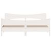vidaXL Bed Frame without Mattress White 180x200 cm Super King Solid Wood Pine