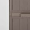 vidaXL Garden Storage Cabinet Brown 65x45x172 cm PP Wood Look