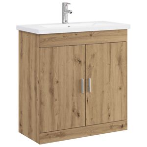 vidaXL Bathroom Furniture Set Artisan Oak 81 x 40 x 84.5 cm