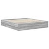 vidaXL Bed Frame with Drawer Grey Sonoma 180 x 200 cm Engineer Wood