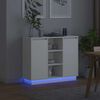 vidaXL LED Sideboard White 90 x 32 x 75 cm Engineered Wood