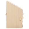 vidaXL Chicken Laying Nest 2 Compartments 63x40x65 cm Solid Pine Wood