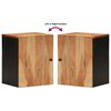 vidaXL Bathroom Wall Cabinet 38x33x48 cm Solid Wood Acacia