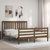 vidaXL Bed Frame without Mattress Honey Brown 160x200 cm Solid Wood
