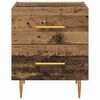 vidaXL Bedside Cabinet with Drawer 2 pcs Old Wood 40 x 35 x 47.5 cm