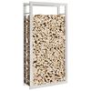 vidaXL Firewood Rack 80x28x154 cm Stainless Steel