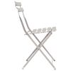 vidaXL Garden Folding Chair Folding 2 pcs Beige 42 x 46 x 82cm Steel