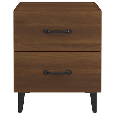 vidaXL Bedside Cabinet Brown Oak 40x35x47.5 cm