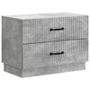 vidaXL Bedside Cabinet with Drawer Concrete Grey 62 x 34.5 x 44.5 cm