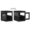 vidaXL Dog Crate Furniture Black 55x75x65 cm Engineered Wood